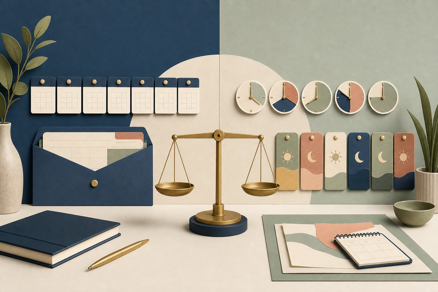 Illustrated comparison of salary and hourly compensation schedules, paid hours, overtime assumptions, and take-home-pay deductions.